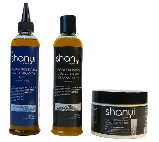 Mens Beard and Hair Care Set